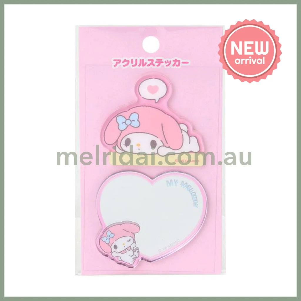 SANRIO | My Melody Acrylic Sticker & Sticky Mirror Set 53×3×45mm