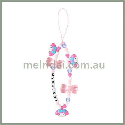 SANRIO | My Melody Bead Strap with Mascot Phone Strap 50×8×160mm (Ribbon)