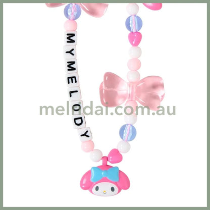 SANRIO | My Melody Bead Strap with Mascot Phone Strap 50×8×160mm (Ribbon)