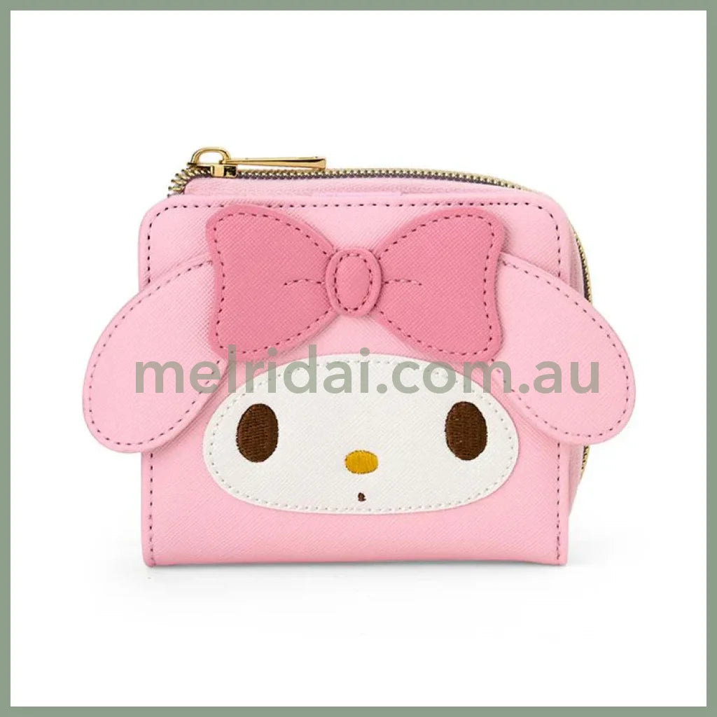 Sanrio | My Melody Bi-Fold Wallet Face Shape W13.5×D2.5×H9.5Cm