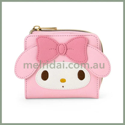 Sanrio | My Melody Bi-Fold Wallet Face Shape W13.5×D2.5×H9.5Cm