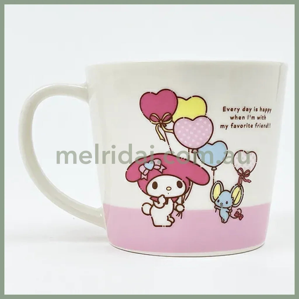 SANRIO | My Melody Ceramic Mug Cup can be used in the microwave and dishwasher 80×Φ88mm (Balloon)