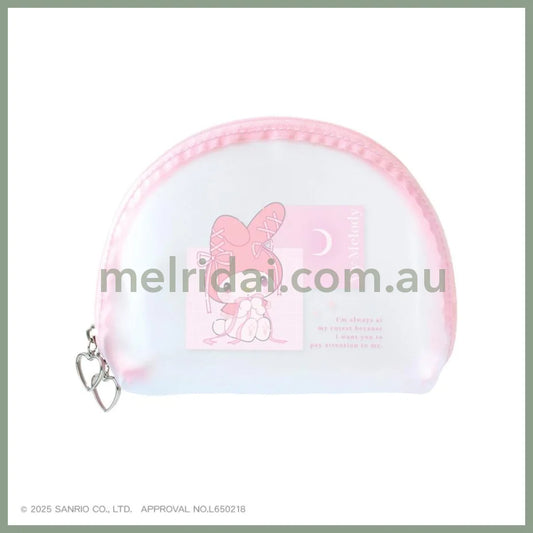 SANRIO | My Melody Clear Mat Pouch H120×W160×D50mm (Ballet Core)