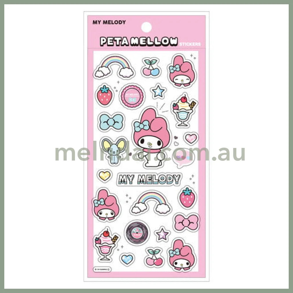SANRIO | My Melody Clear Plump 3D Sticker 175×90mm (Peta Mellow)