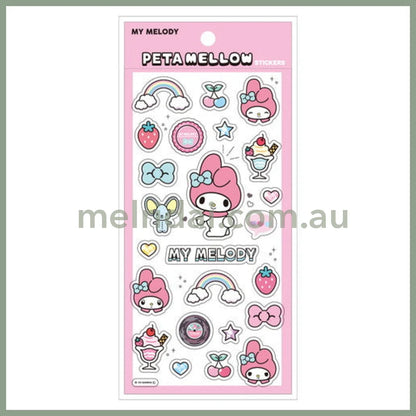 SANRIO | My Melody Clear Plump 3D Sticker 175×90mm (Peta Mellow)