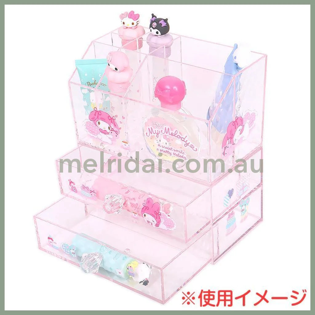 SANRIO | My Melody Cosmetic Desk Organizer 170×93×100mm (Relaxing)