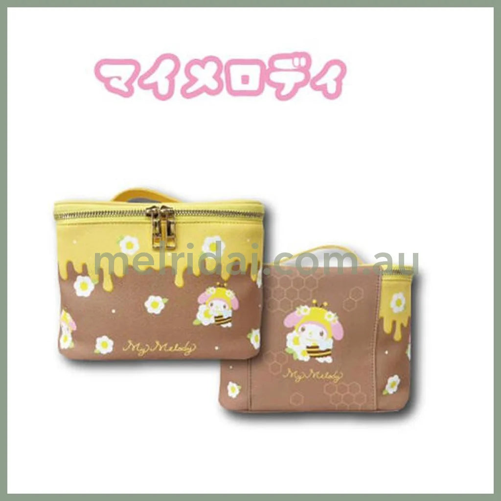 SANRIO | My Melody Cosmetic Pouch with Mirror 150×200x200mm (Bee)