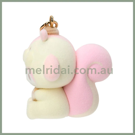 SANRIO | My Melody Dangling Fluffy Tail Flocked Mascot Keychain 55×30×30mm (Fluffy Squirrel)