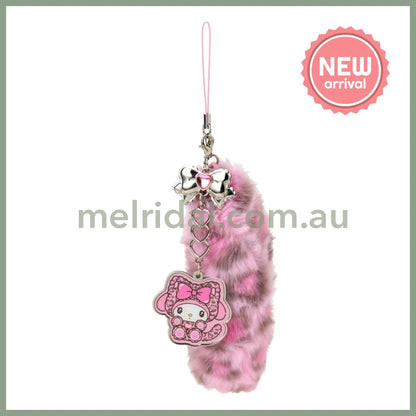 SANRIO | My Melody Dangling Tail Mascot Strap 40×40×130mm (Leopard Gal Cat)