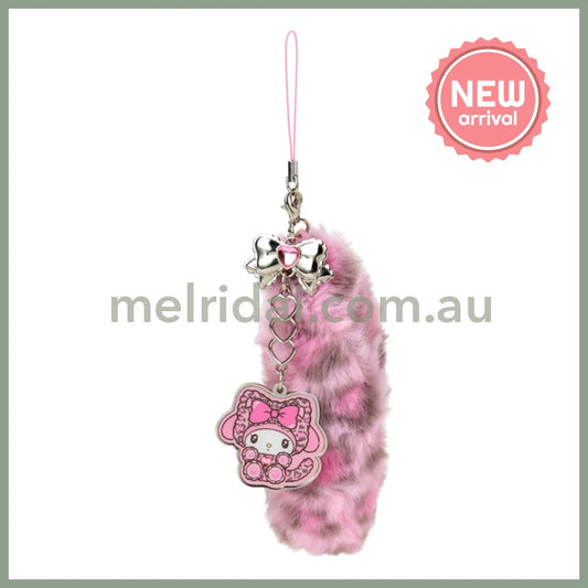 SANRIO | My Melody Dangling Tail Mascot Strap 40×40×130mm (Leopard Gal Cat)