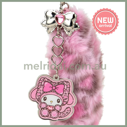 SANRIO | My Melody Dangling Tail Mascot Strap 40×40×130mm (Leopard Gal Cat)