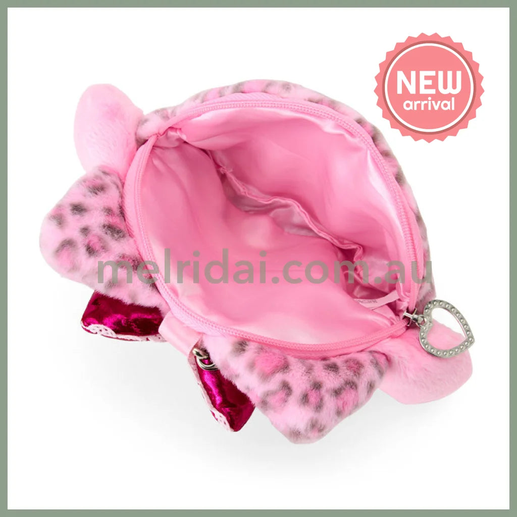 SANRIO | My Melody Face-shaped Pouch Bag Charm 130×20×110mm (Leopard Gal Cat)