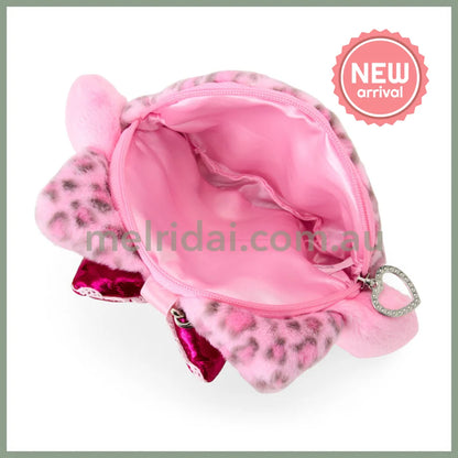 SANRIO | My Melody Face-shaped Pouch Bag Charm 130×20×110mm (Leopard Gal Cat)
