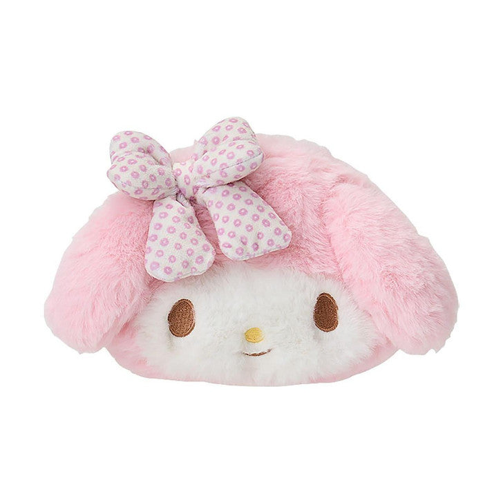 SANRIO | My Melody Fluffy Face-Shaped Pouch 21.4 x 14.0 x 7.1cm (Nagomi Pastel)