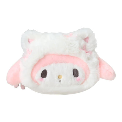 SANRIO | My Melody Face-shaped Pouch 22.1 x 13.3 x 8.7cm (White Cat Ballerina)