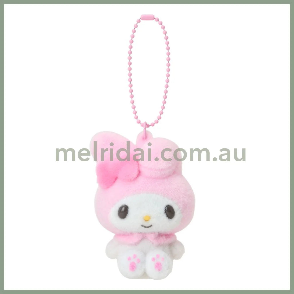 SANRIO | My Melody Flocky Mascot Holder Keychain Bag Charm 50×45×70mm