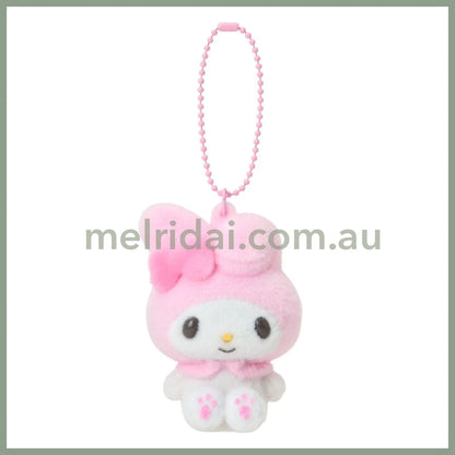 SANRIO | My Melody Flocky Mascot Holder Keychain Bag Charm 50×45×70mm