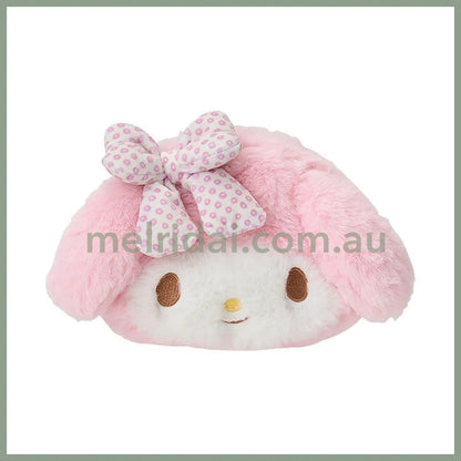 SANRIO | My Melody Fluffy Face-Shaped Pouch 21.4 x 14.0 x 7.1cm (Nagomi Pastel)