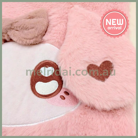SANRIO | My Melody Fluffy Soft Fur Tote Bag with Zipper 390x370x115mm