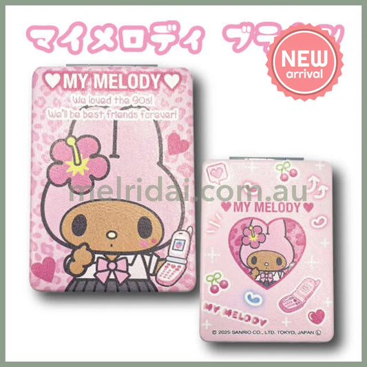 SANRIO | My Melody Foldable Mirror Ｈ8.5×Ｗ6cm (Gal Series- Tan)