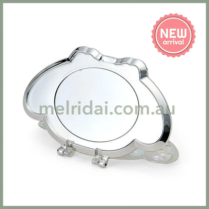 SANRIO | My Melody Folding Stand Mirror 120×15×75mm (Face Aurora Hologram Sliver)