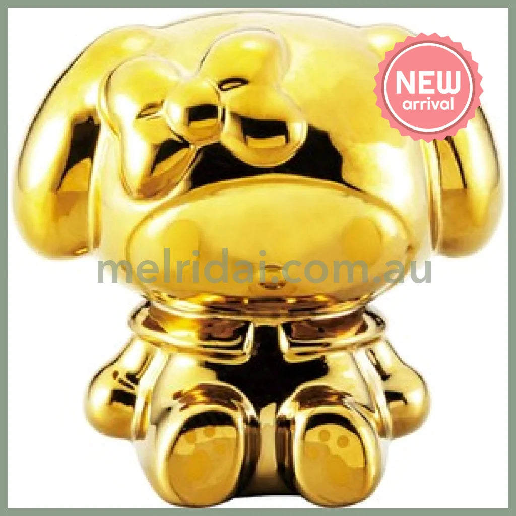 SANRIO | My Melody Golden Money Box Piggy Bank W9.3×D8.8×H12.5