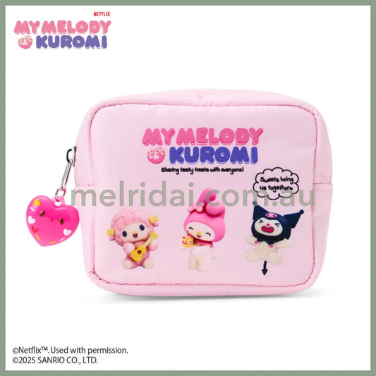 SANRIO | My Melody & Kuromi & My Sweet Piano Pouch W12×D4.5×H10cm (Netflix My Melody & Kuromi)
