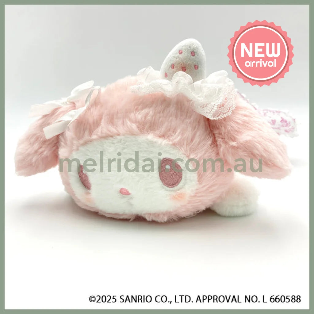 SANRIO | My Melody Long Pouch Pencil Case 125×180×62mm (White Strawberry Tea Time)