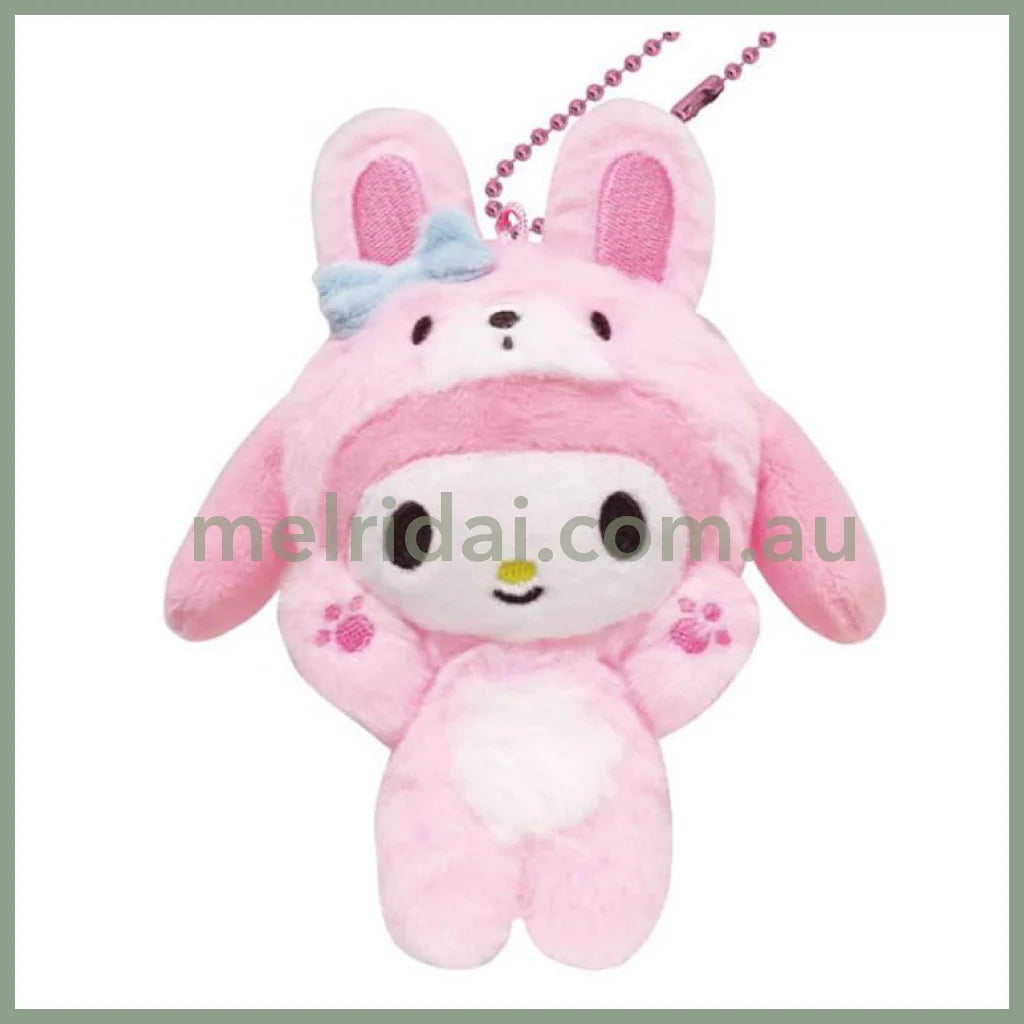 SANRIO | My Melody Mascot Holder Bag Charm Plush Keychain 115×85×72mm (Cheers Banzai Series)