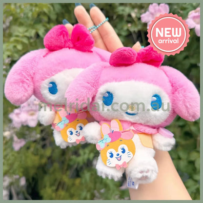 SANRIO | My Melody Mascot Holder Bag Charm Plush Keychain 125×150×80mm (Retro Japanese Candy Kuppy Ramune)