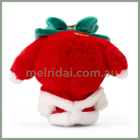 SANRIO | My Melody Mascot Holder Bag Charm Plush Keychain 130×75×100mm (Christmas 2025)