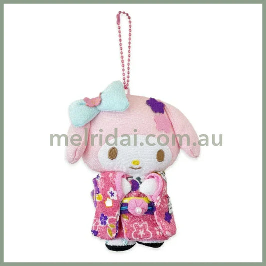 SANRIO | My Melody Mascot Holder Plush Keychain 12cm (Kimono)