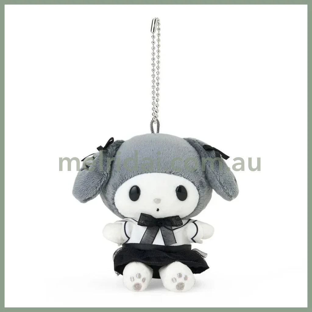 SANRIO | My Melody Mascot Holder Plush Keychain 5.0 x 7.9 x 13.5cm (Monotone)