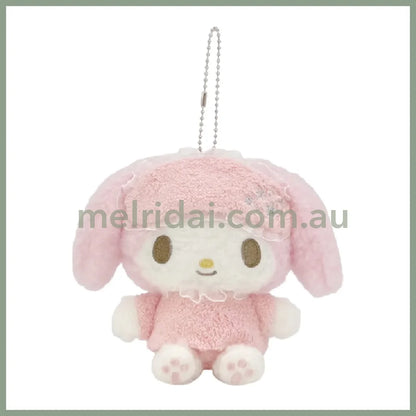SANRIO | My Melody Mascot Holder Plush Keychain Bag Charm 130×145×70mm (Pajamas)