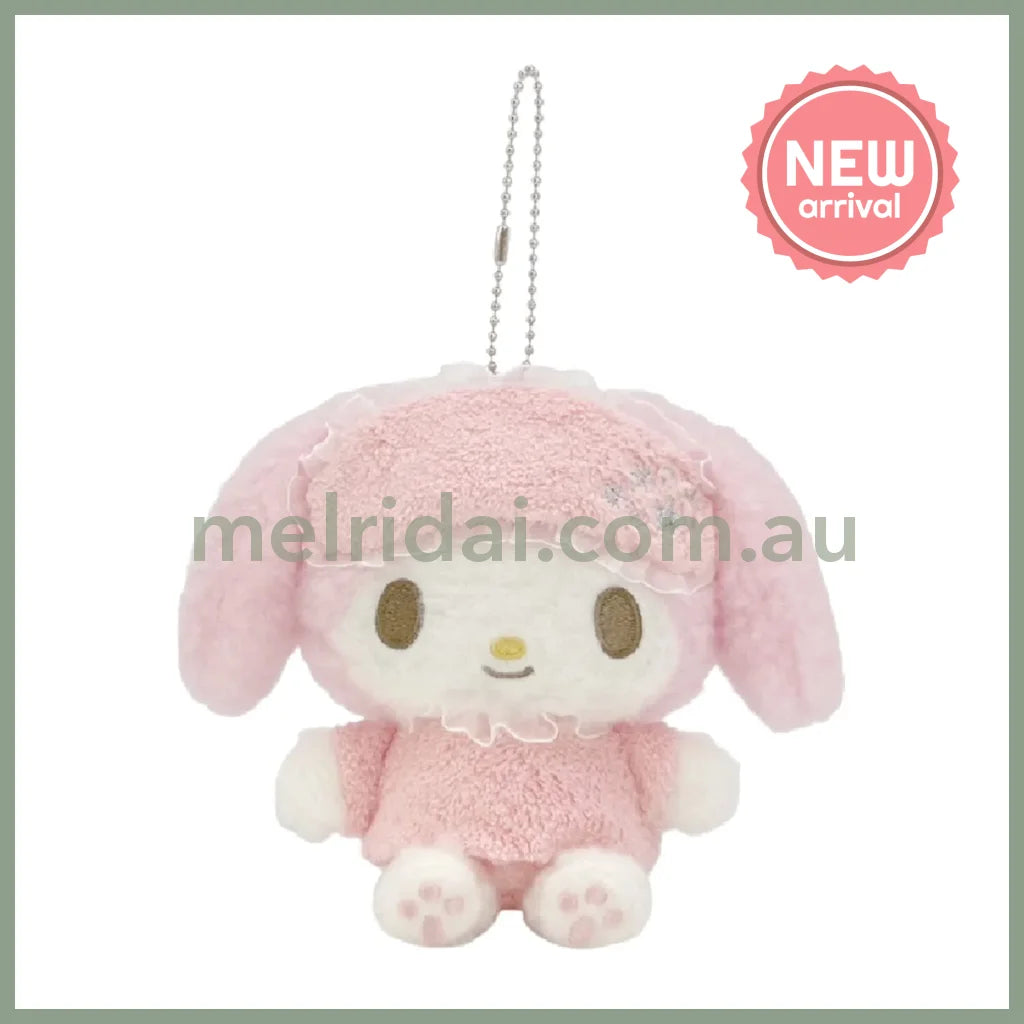 SANRIO | My Melody Mascot Holder Plush Keychain Bag Charm 130×145×70mm (Pajamas)