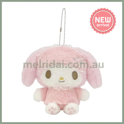 SANRIO | My Melody Mascot Holder Plush Keychain Bag Charm 130×145×70mm (Pajamas)