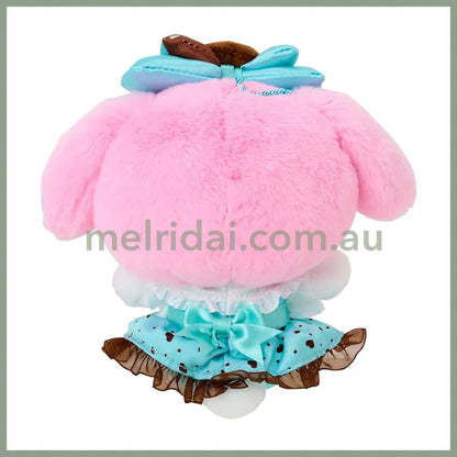 SANRIO | My Melody Mascot Holder Plush Keychain Bag Charm 14.2 x 13.3 x 5.7cm (Choco Mint Series)