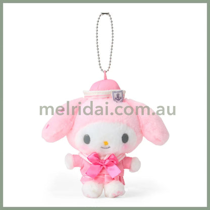 SANRIO | My Melody Mascot Holder Plush Keychain Bag Charm 15.2 x 9.9 x 6.5cm (Sailor Collar)