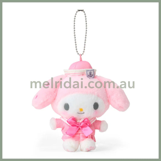 SANRIO | My Melody Mascot Holder Plush Keychain Bag Charm 15.2 x 9.9 x 6.5cm (Sailor Collar)