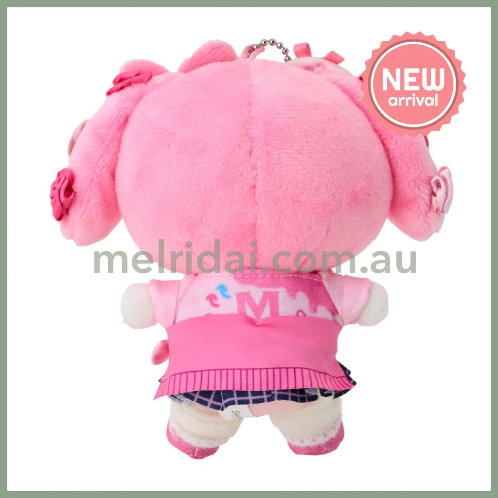 Sanrio | My Melody Mascot Holder Plush Keychain Bag Charm 16.5 x 12.5 x 6.6cm (Academy Kirameki Festival / School