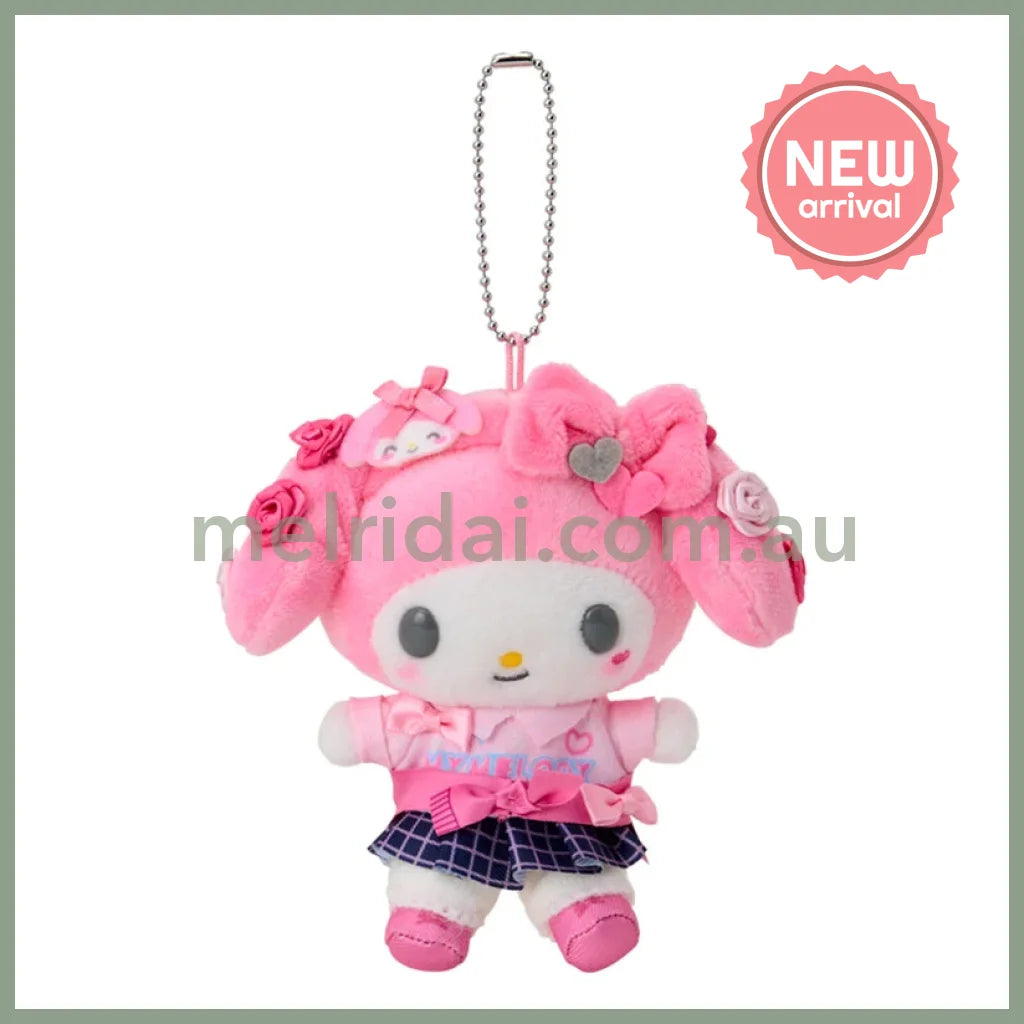 Sanrio | My Melody Mascot Holder Plush Keychain Bag Charm 16.5 x 12.5 x 6.6cm (Academy Kirameki Festival / School