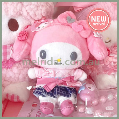 Sanrio | My Melody Mascot Holder Plush Keychain Bag Charm 16.5 x 12.5 x 6.6cm (Academy Kirameki Festival / School