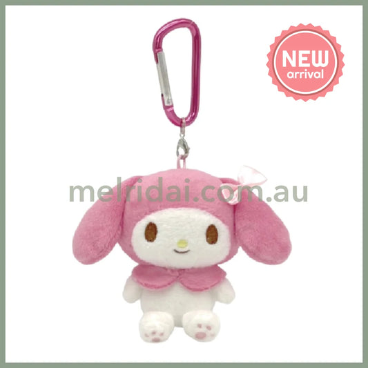 SANRIO | My Melody Mascot Holder Plush Keychain Bag Charm with Carabiner H9 x W9 x D6cm