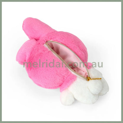SANRIO | My Melody Mascot Plush Pouch Keychain W15 x H16.5 x D5.5 cm (My Melody 50th Anniversary & Kuromi 20th