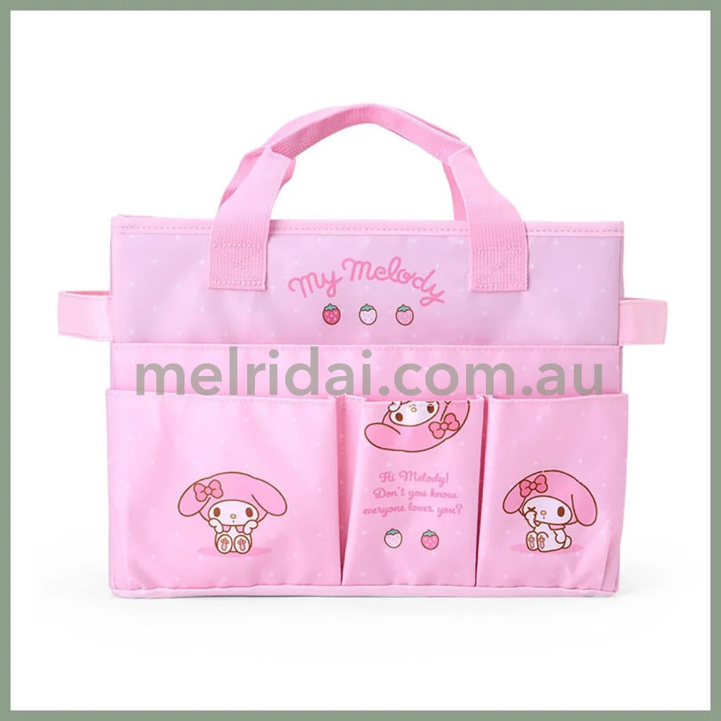 SANRIO | My Melody Meeting Box Storage with Handle Portable Desk Organizer 35.6 x 27.2 x 3.4cm