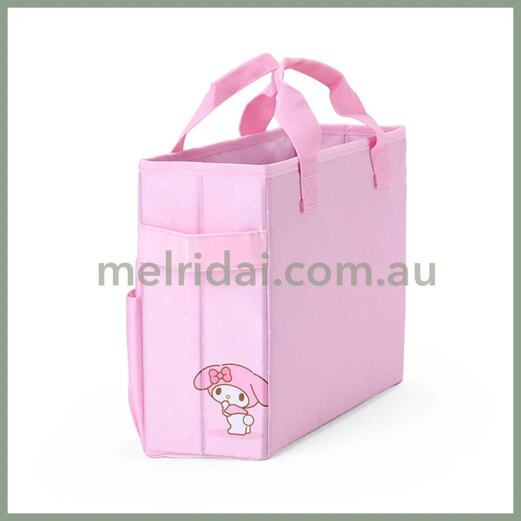 SANRIO | My Melody Meeting Box Storage with Handle Portable Desk Organizer 35.6 x 27.2 x 3.4cm