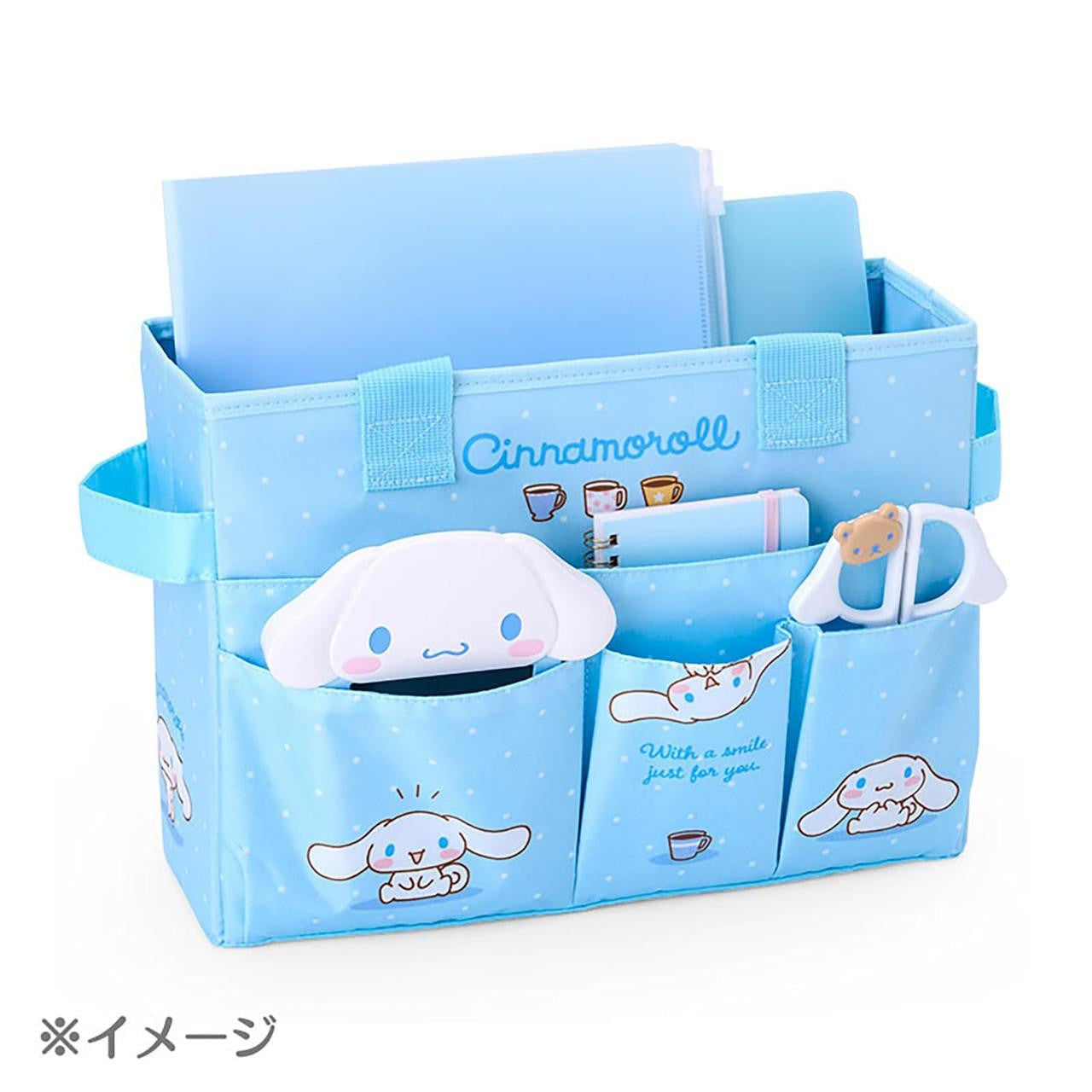 SANRIO | Cinnamoroll Meeting Box Storage with Handle Portable Desk Organizer 35.6 x 27.2 x 3.4cm