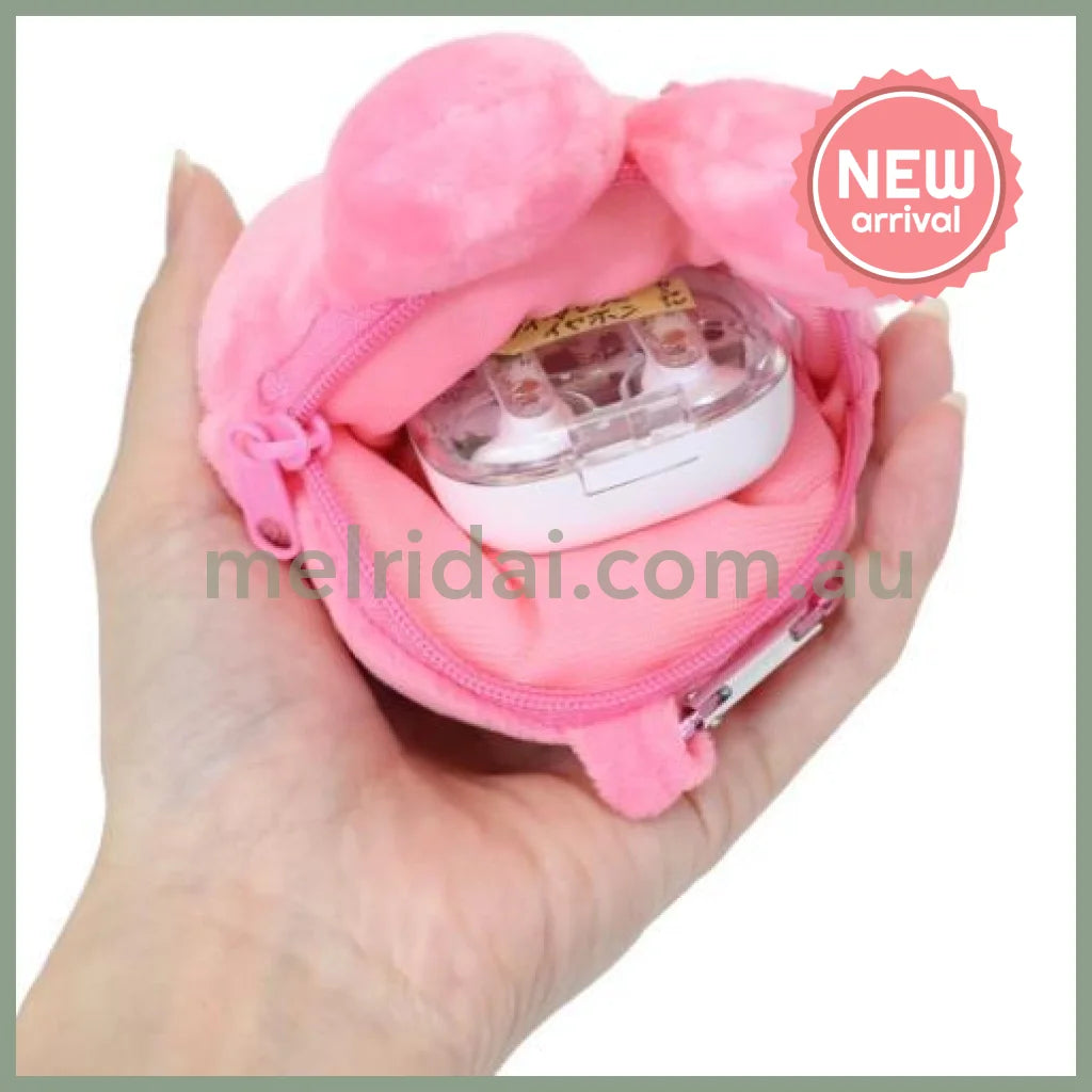 SANRIO | My Melody Mini Pouch with Carabiner Bag Charm Plush keychain 185x120x55mm (Y2K)
