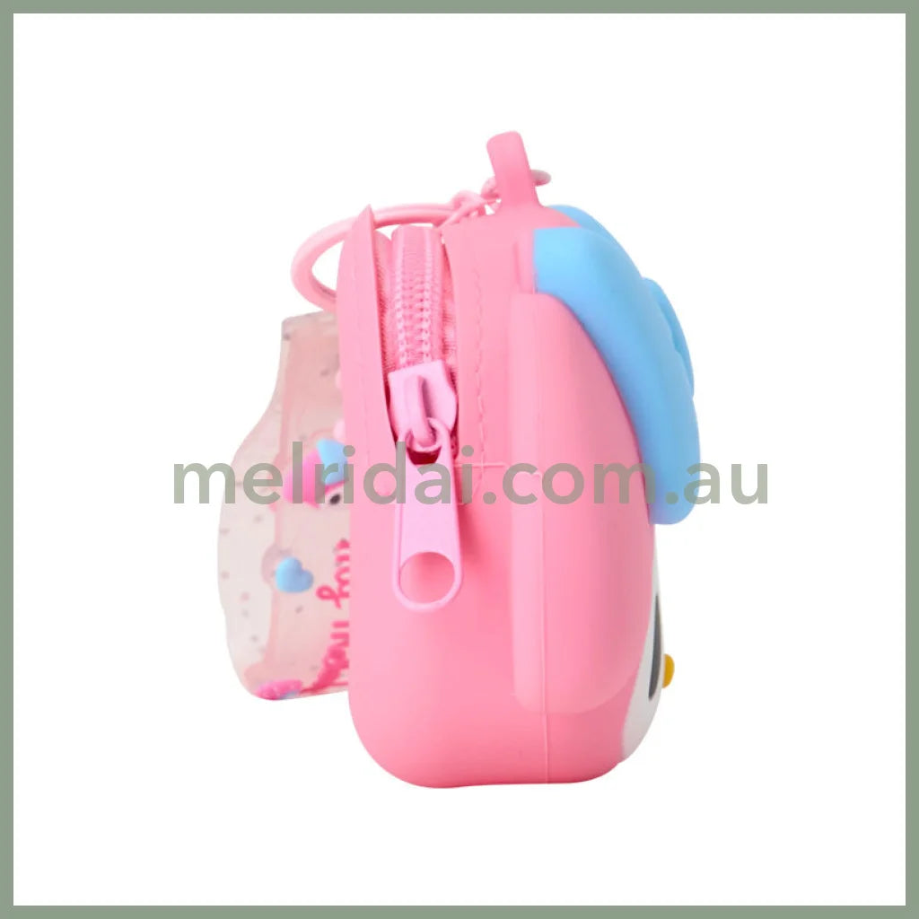 SANRIO | My Melody Mini Silicone Pouch Keychain Bag Charm 108×46×90mm (My Deco Bag)
