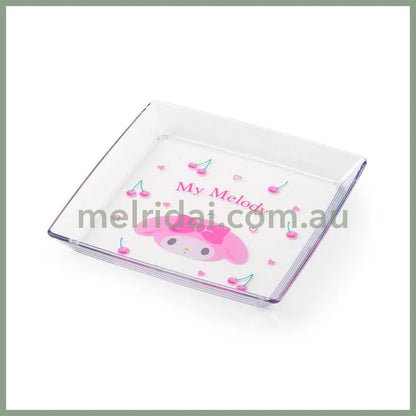 SANRIO | My Melody mini Square Plate Strawberry W11.8×D1.5×H11.8cm